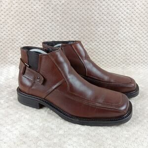 Structure Mens Brown Leather Boots Made In Italy Size 7.5 D